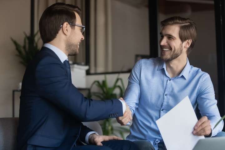 Increase Sales in a Logistics Business - Two person shaking hands