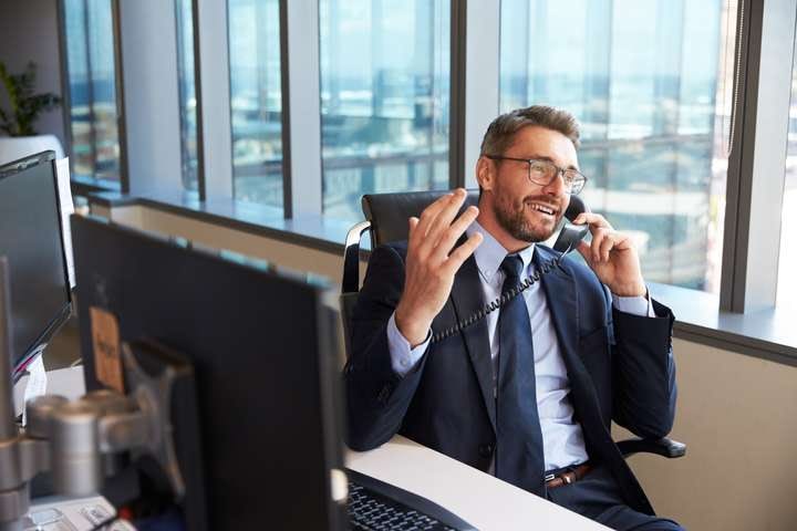 Logistics Sales Tips - A sales person talking on a phone